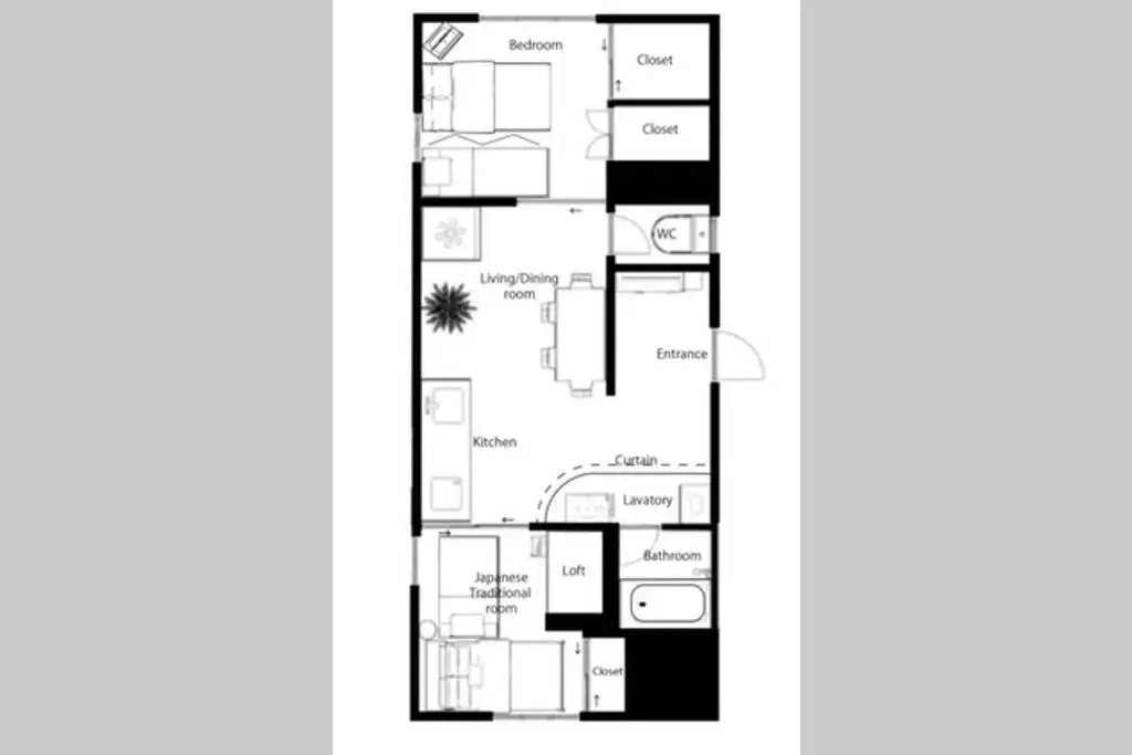 2 Bedrooms Apartment