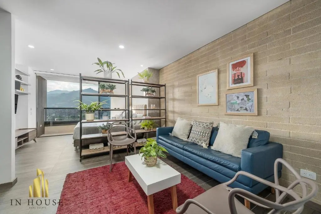 Studio with balcony