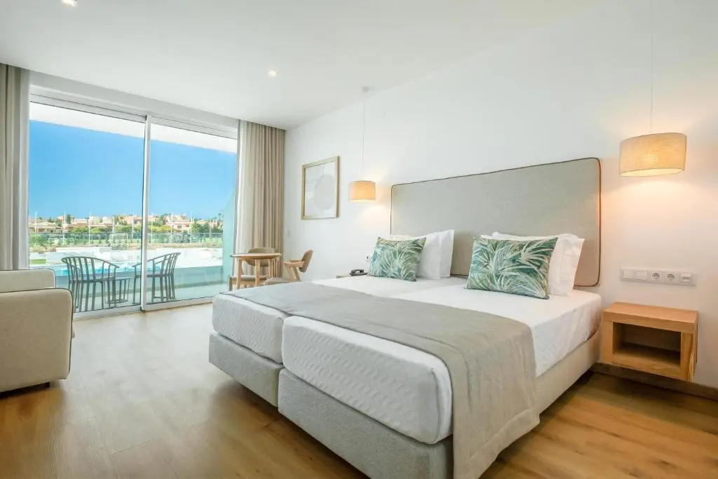 Double room with pool view (twin beds)