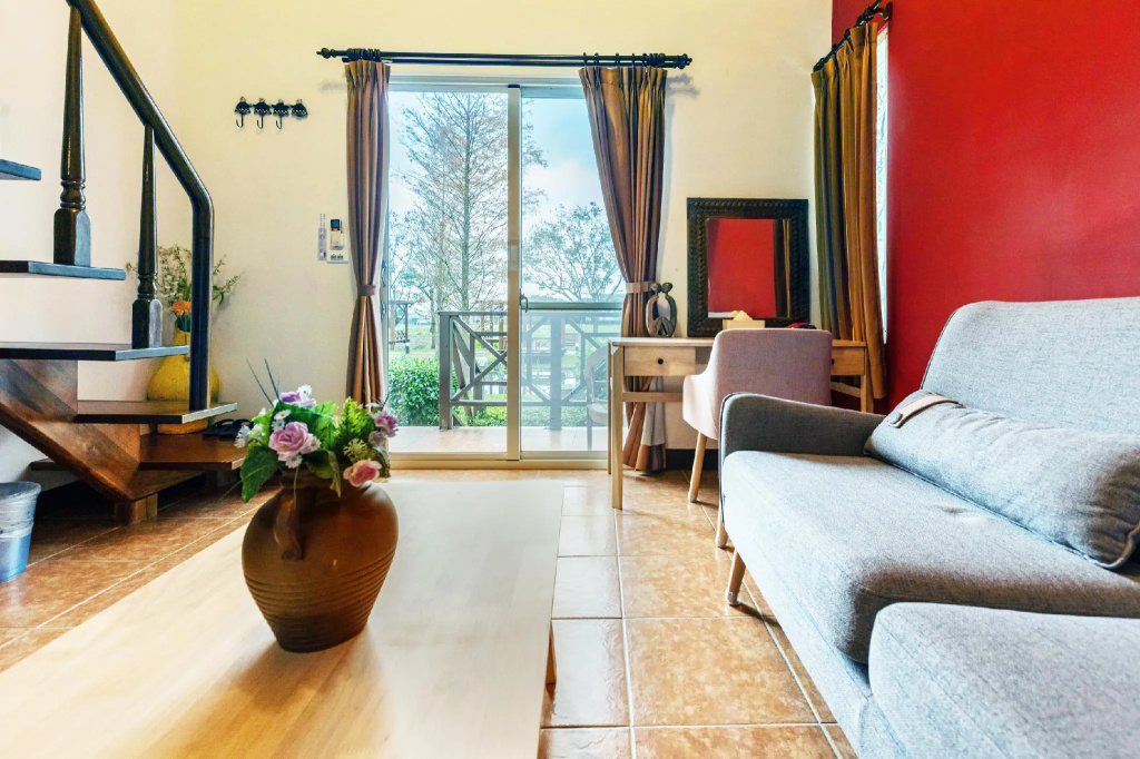 Standard Double Duplex room with balcony and with garden view (full double bed)