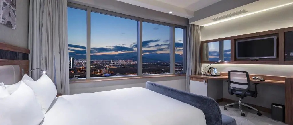 Double room with city view (full double bed)