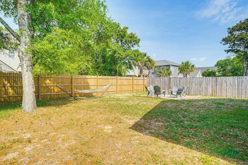 Charming Oak Island Beach House w/ Fire Pit & Yard