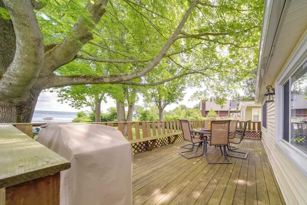 Lakefront Mayville Cottage w/ Dock & Grill!