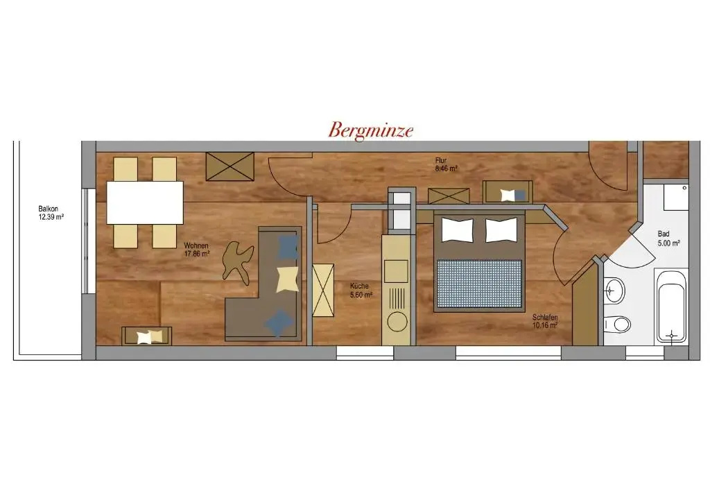 Apartment with balcony