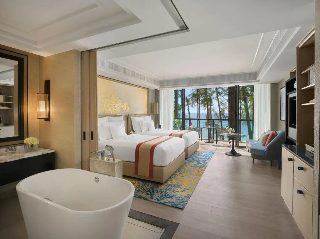 Premium Club Lounge Access Double room with ocean view (twin beds)