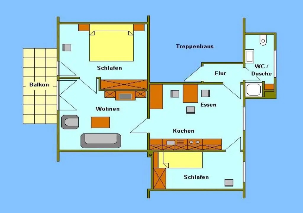 2 Bedrooms Apartment
