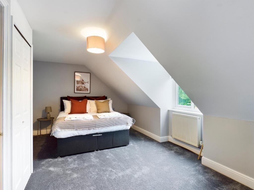 Large four bedroom home with parking close to town