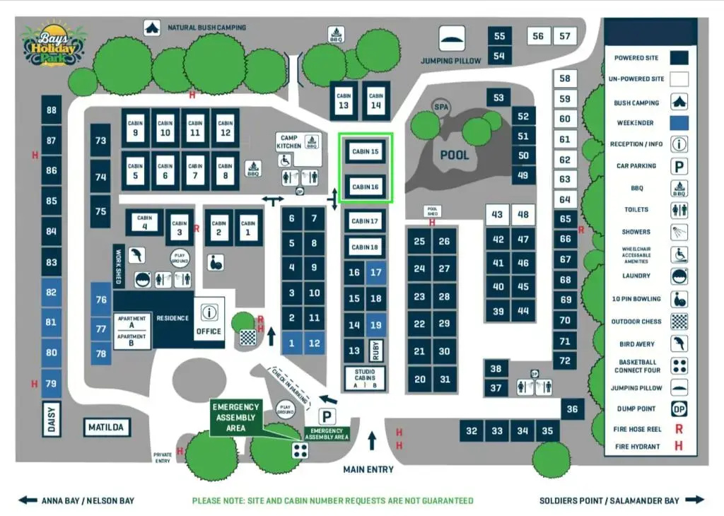 Bays Holiday Park - Chambres