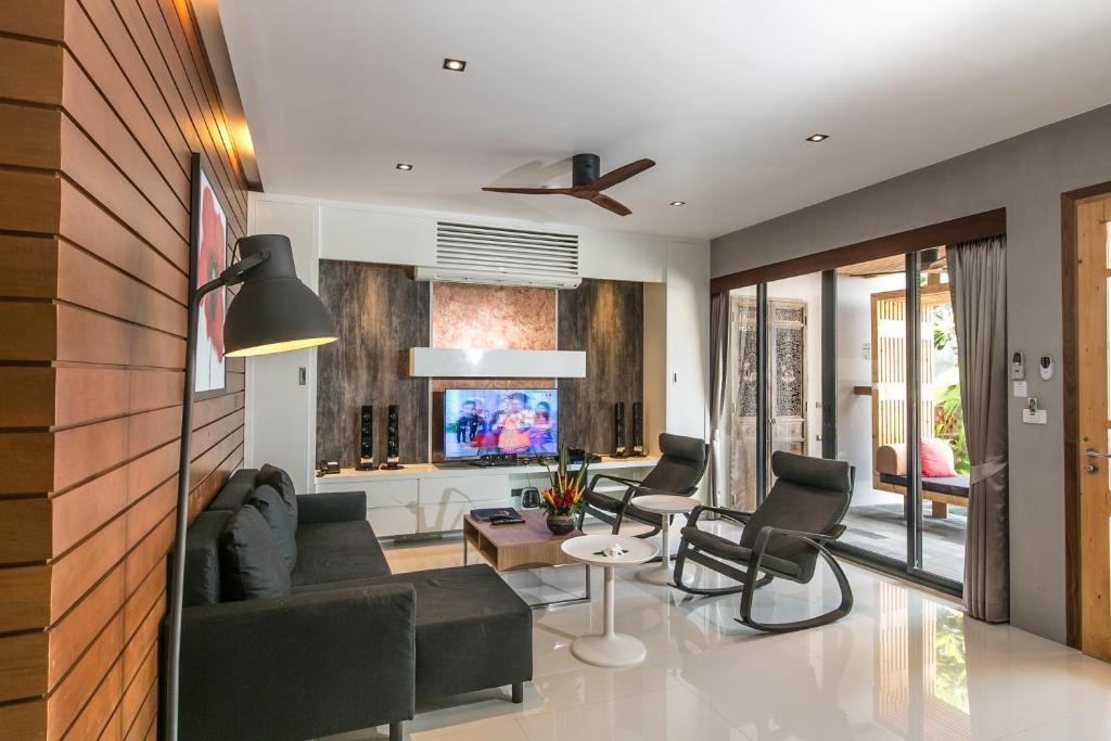 Номер Standard с 3 комнатами рядом с пляжем в Pavilion Samui Pool Residence
