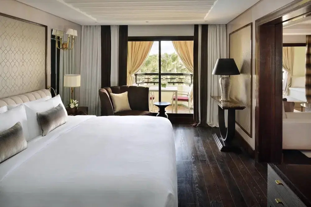 Double Suite with balcony and with pool view (full double bed)