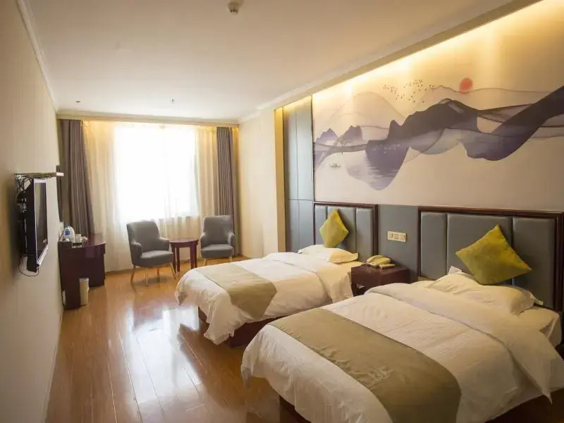 GreenTree Inn Anhui Fuyang Funan East Huaihe Road Express Hotel - Chambres