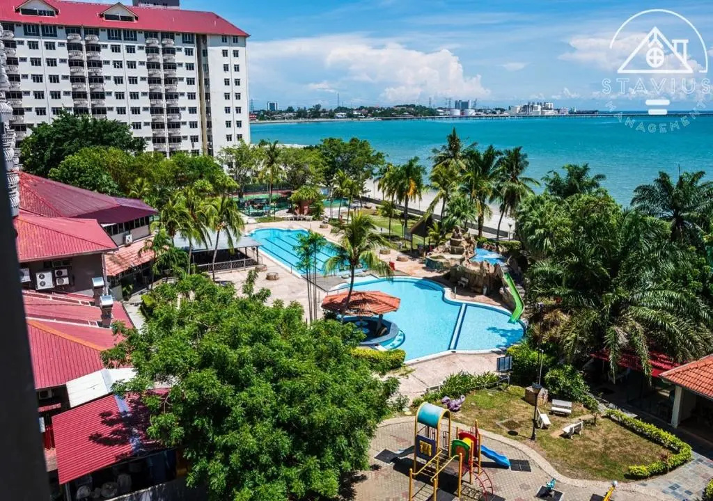 Port Dickson 6pax 2BR Glory Beach Resort Seaview