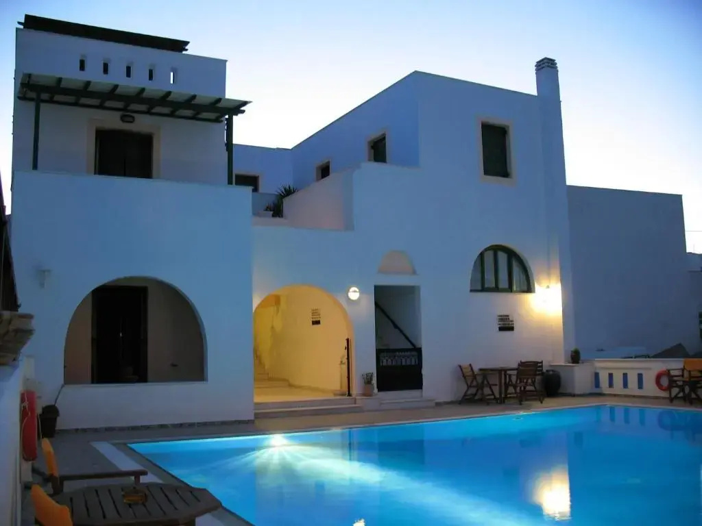 Studio with pool view