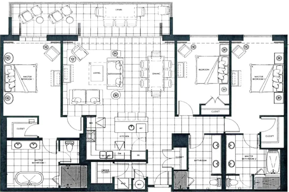 K B M Resorts- Hkh-203 Gorgeous 3bd, Marble, Granite Upgrades, Overlooking Resort Pools!