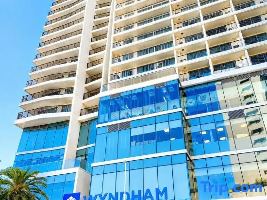 Wyndham Soleil 5-star apartment, balcony overlooking My Khe beach.
