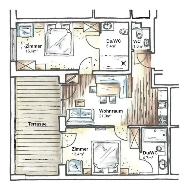 Comfort Apartment with balcony