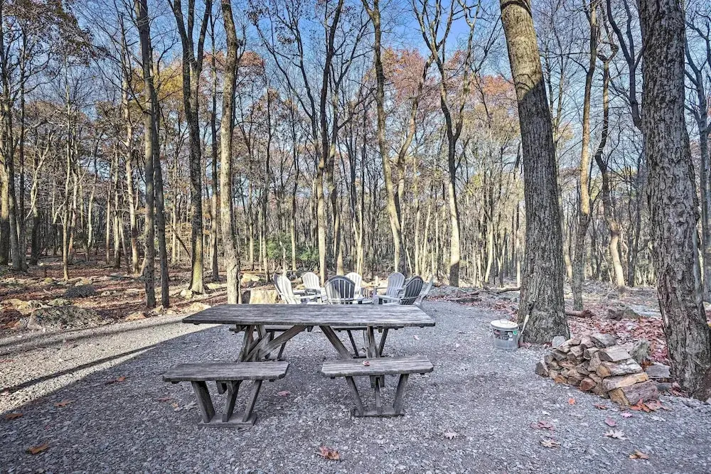 Game Room, Fire Pit & Deck: Spacious Poconos Home!