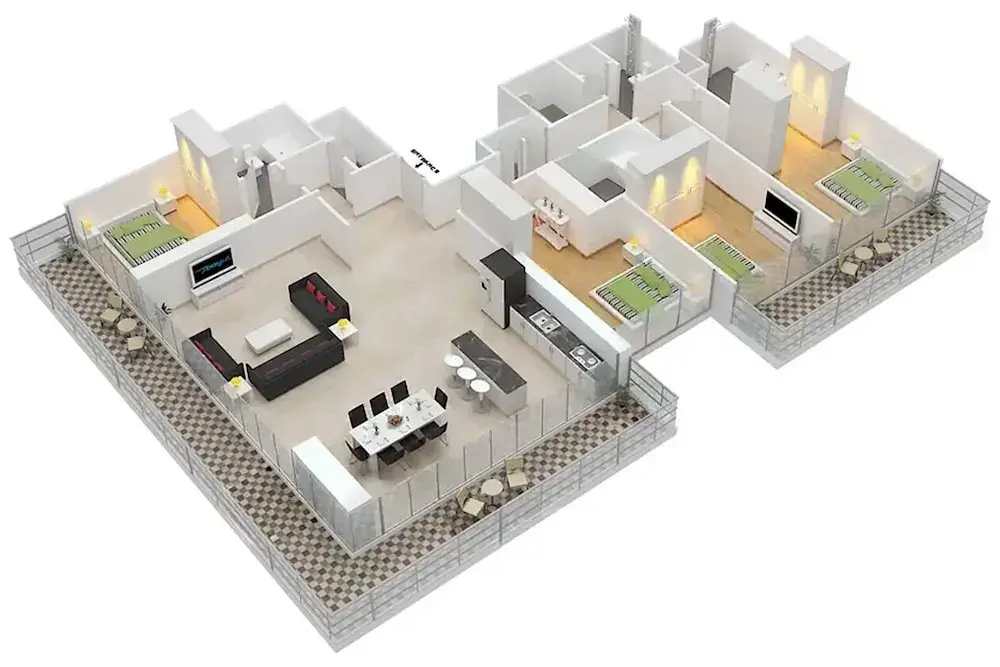 LUX Ultimate Palm Sea Skyline Penthouse