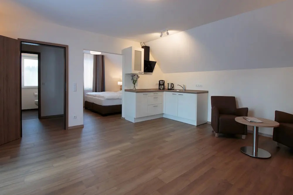 Studio with balcony