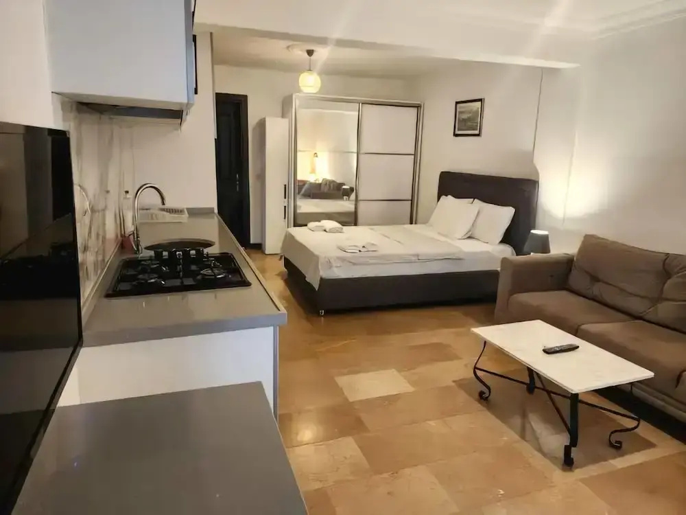 Studio with balcony
