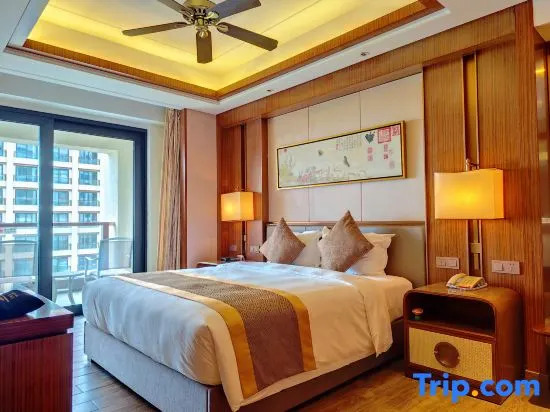 Семейный люкс с 2 комнатами с видом на море в Jinghai Hotel & Resort