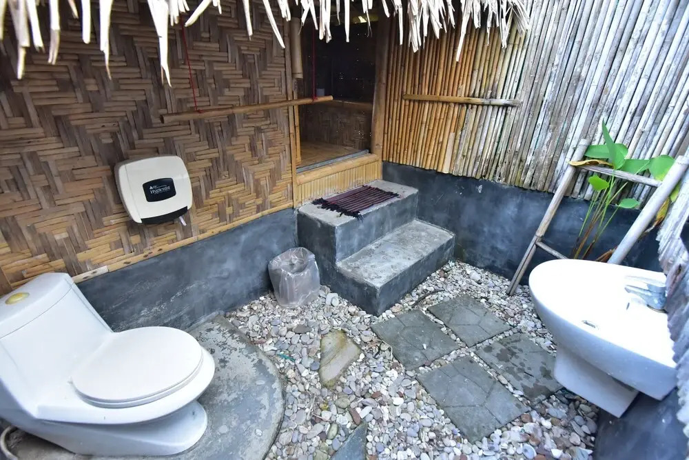 Двухместное бунгало рядом с пляжем двуспальная кровать в Satun Dive Resort