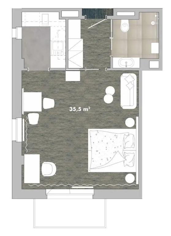 Hotel Osvit Aparthotel - Chambres
