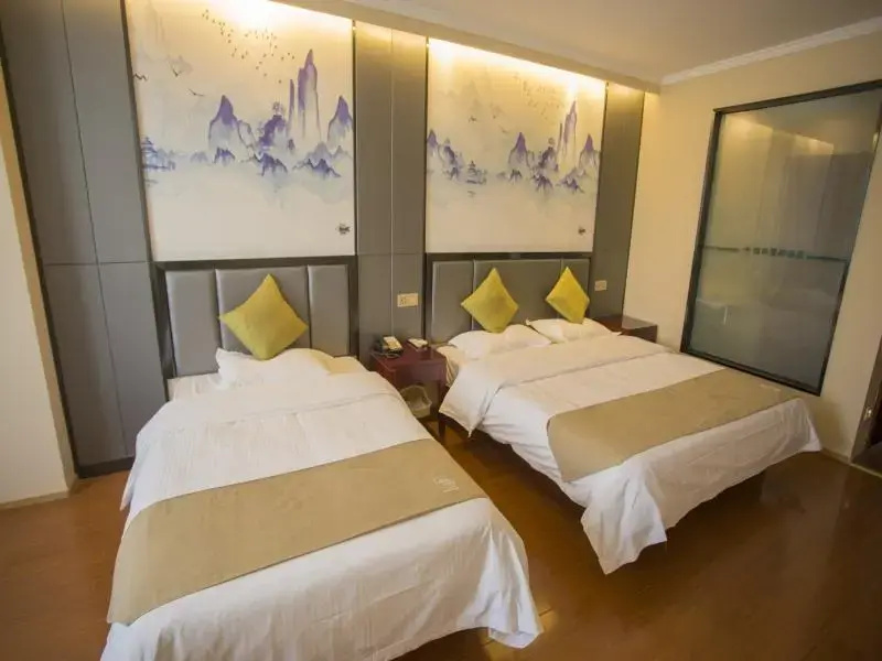GreenTree Inn Anhui Fuyang Funan East Huaihe Road Express Hotel - Chambres