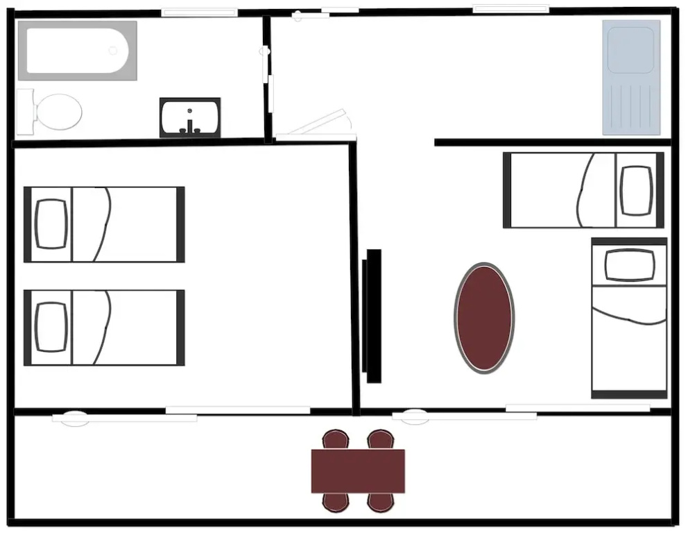 1 Bedroom Apartment with balcony