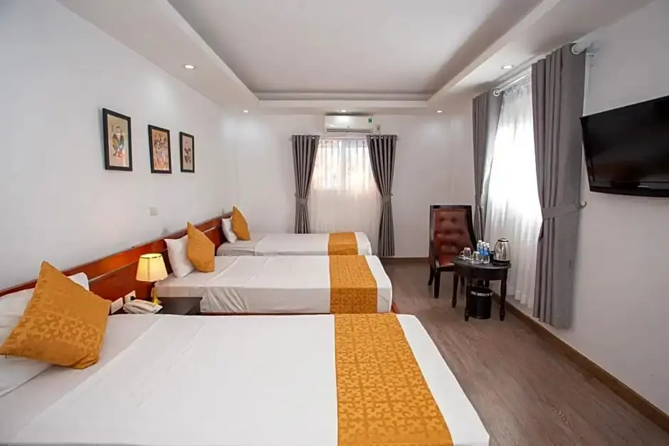 豪華一臥室四人房，市景，雙人床