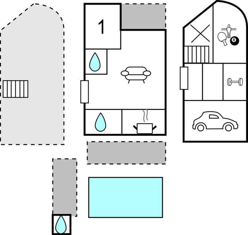 Отель Awesome Apartment in Podstrana With 1 Bedrooms, Wifi and Outdoor Swimming Pool, фото 25