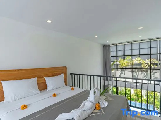 Wolu 1BR Loft Canggu Private Pool Parking Area, Fast Wifi