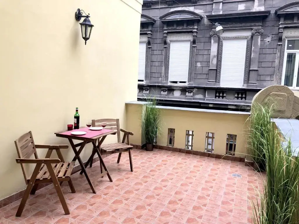 Studio with balcony