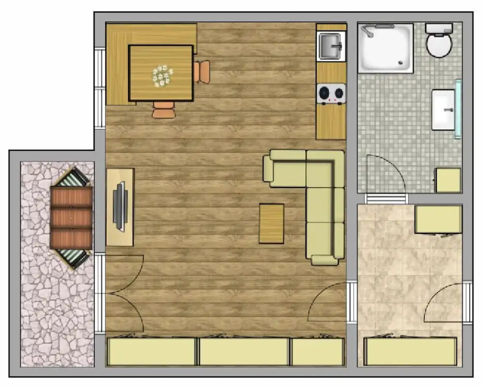 Apartment with balcony