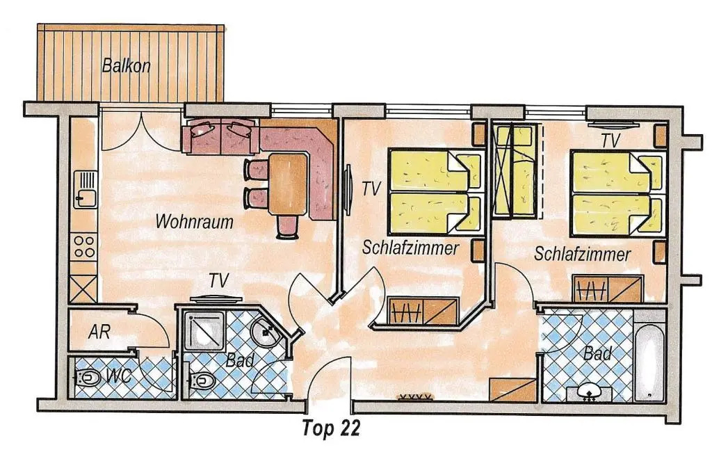 Appartementhaus Alpenpark - Chambres