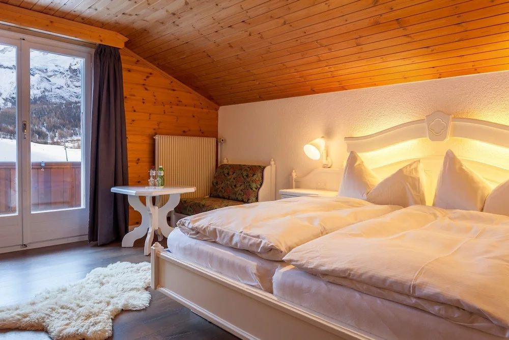 Standard Double room with balcony and with mountain view (full double bed)