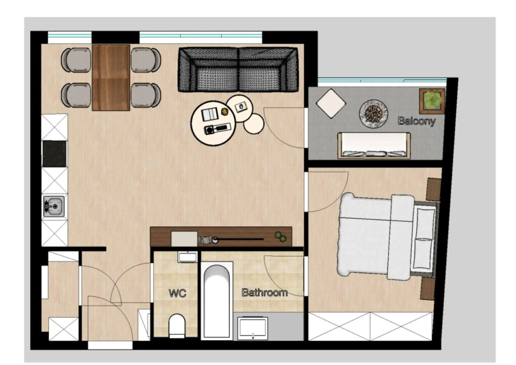 King Bed Home & Smart Tv 1 min to Metro