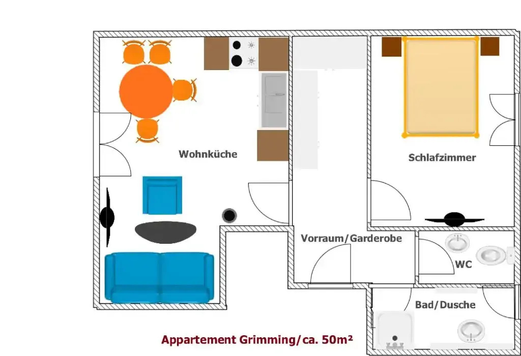 Appartements-Restaurant Schwaiger - Chambres