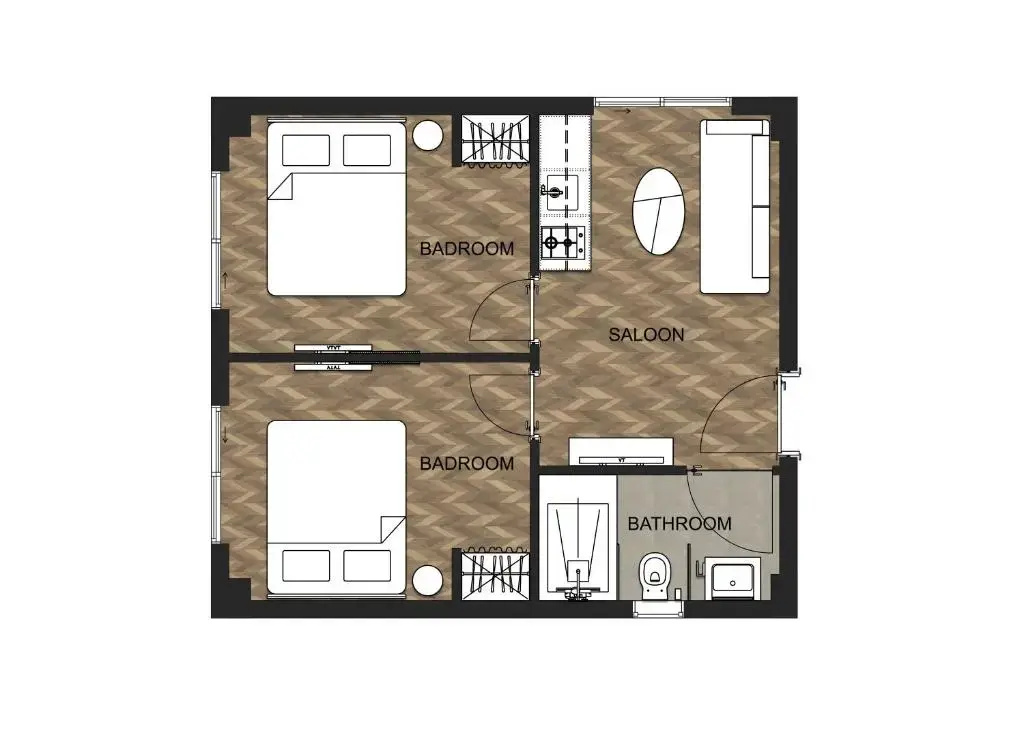 2 Bedrooms Apartment
