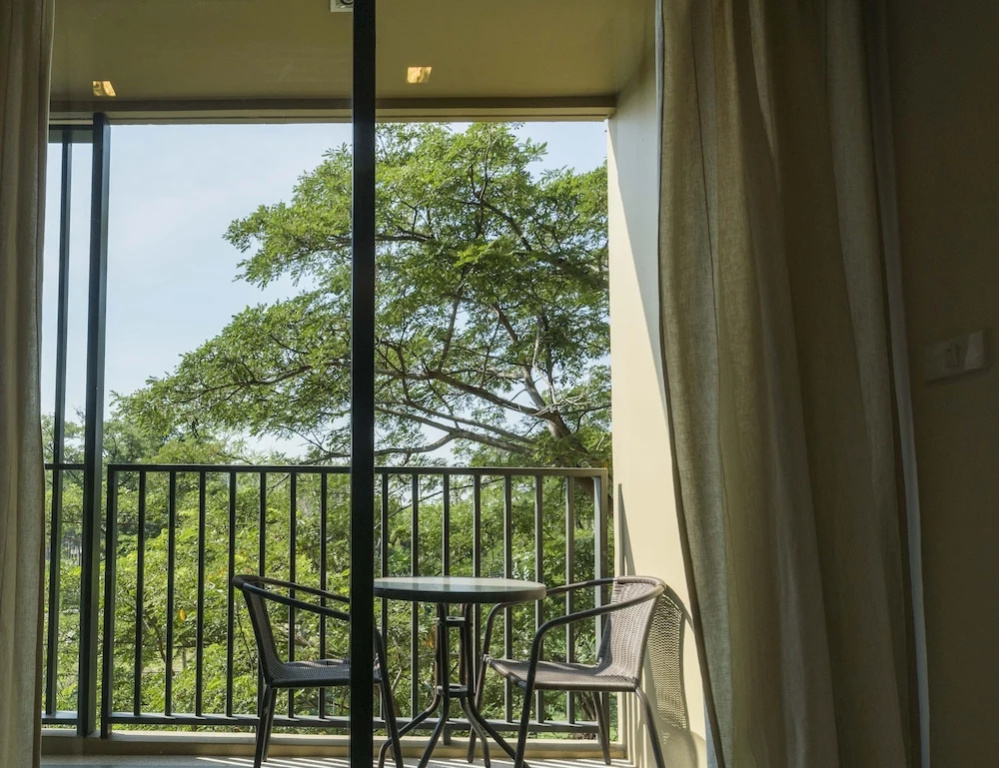 Studio with balcony