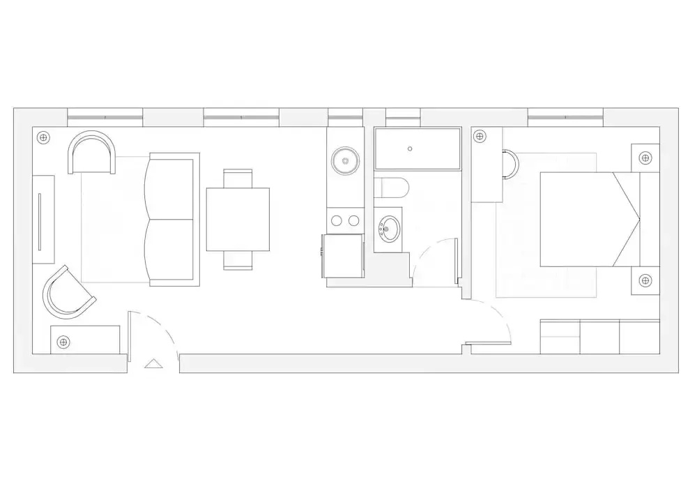M Mal72 Acogedor Apartamento de 1 Dormitorio M