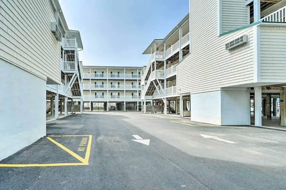 Ocean-view Oak Island Condo, 1 Block to Beach!