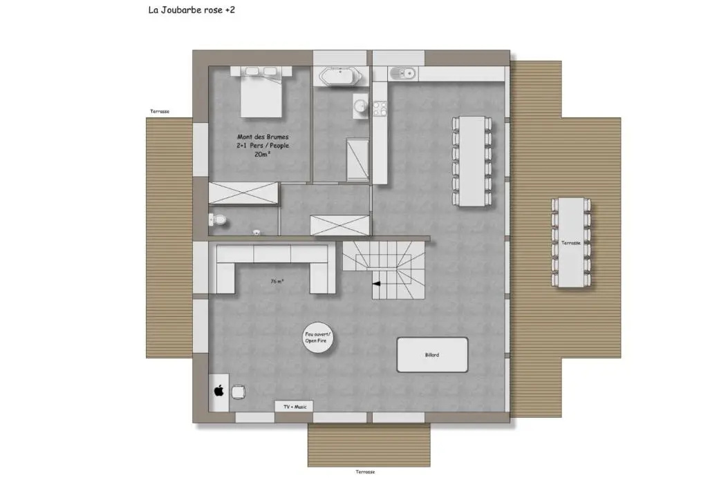 La Joubarbe - Chambres