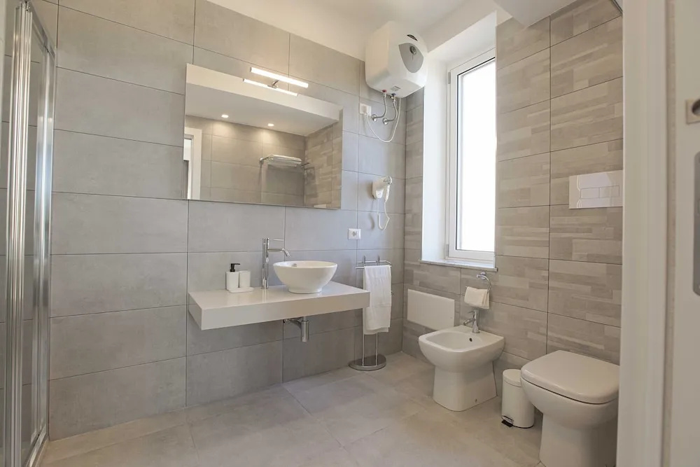 1 Bedroom Deluxe Double room with balcony and with sea view (full double bed)