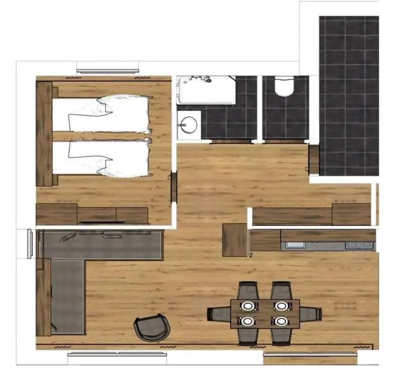 Large Apartment in Sankt Georgen With Balcony
