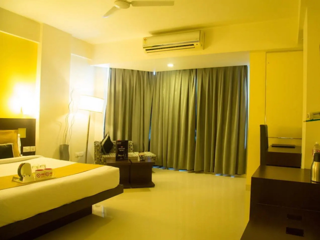 標準雙人房，配有大床