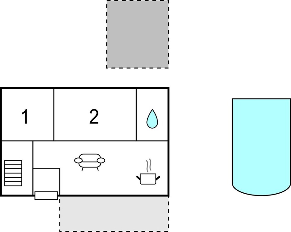 Отель Beautiful Apartment in Vrana With Wifi and 2 Bedrooms, фото 6