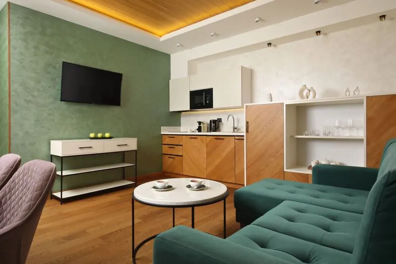 Семейные апартаменты с 2 комнатами в Premium Village Arkhyz
