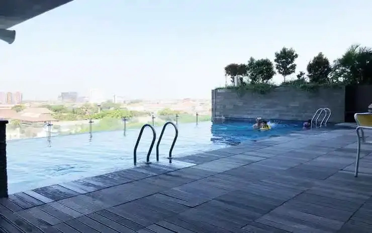 Best View 2BR Apartment at Tamansari Papilio By Travelio