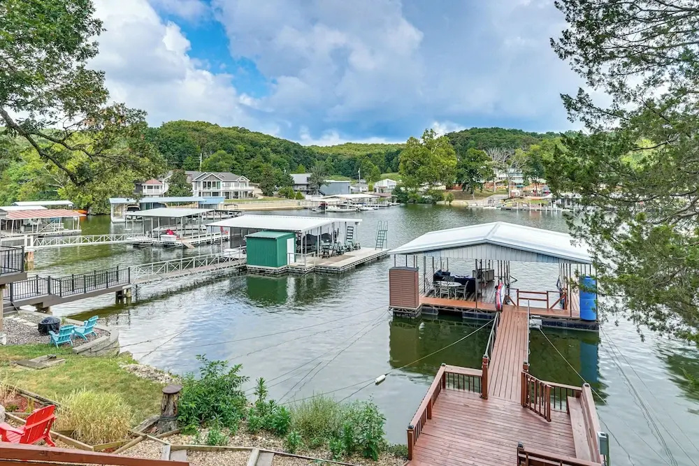 Central Waterfront Home w/ Dock in Lake Ozark!